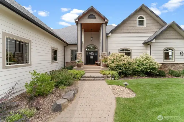 Inviting stone walkway