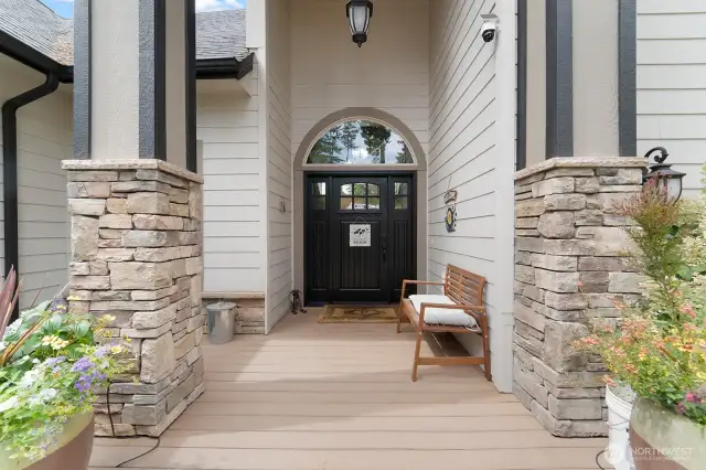 Trex deck front entry