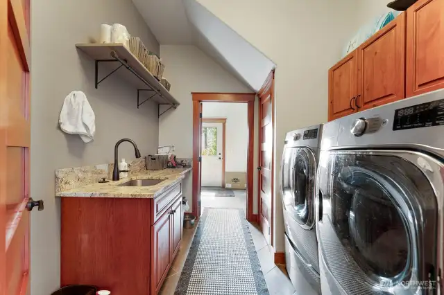 Laundry room connected to Primary closet