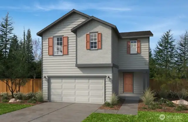 rendering for illustrative purposes only. buyer can choose exterior style and color scheme