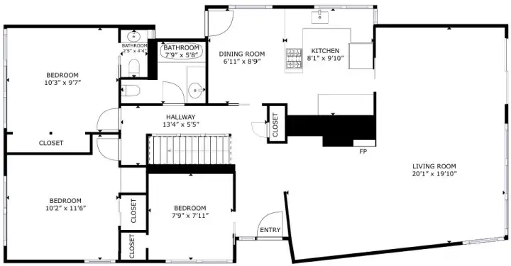 Main floor - dimensions are approximate