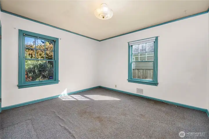 Large main floor bedroom.
