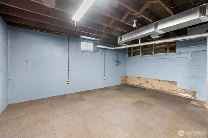 Basement area could be finished for more living space/game area downstairs.