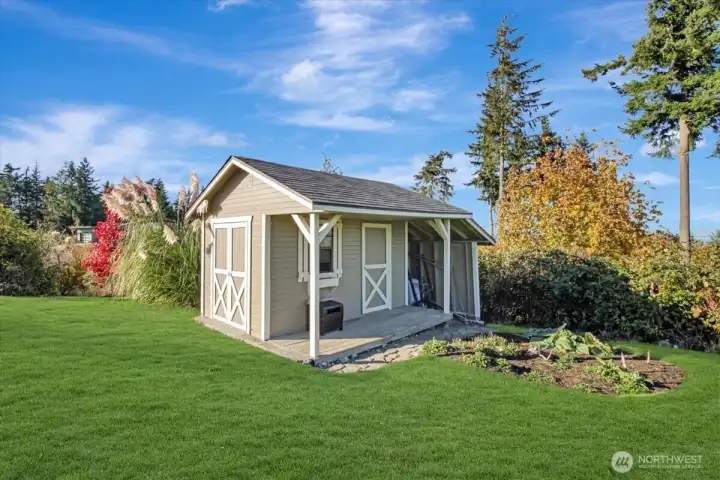 Garden shed for all your supplies.