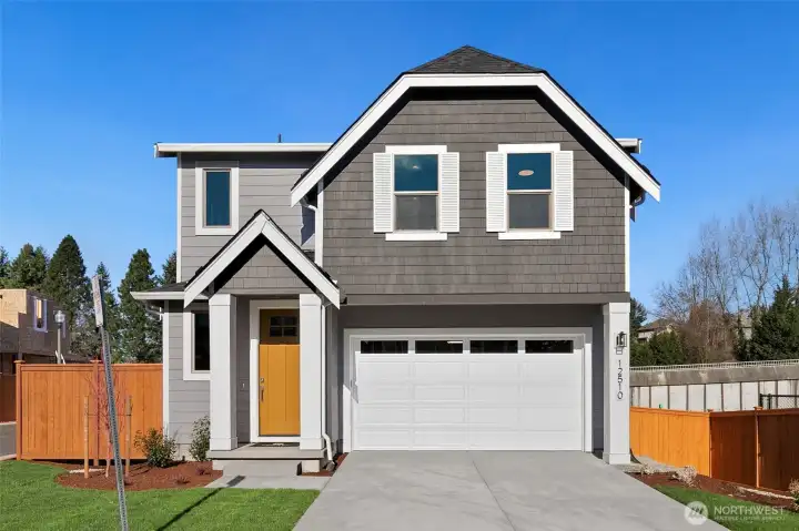 Exterior of the actual home