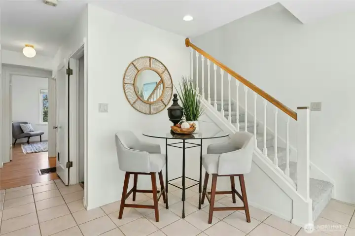 Set up your dining nook, work station, or entertainment corner for A/V equipment here.