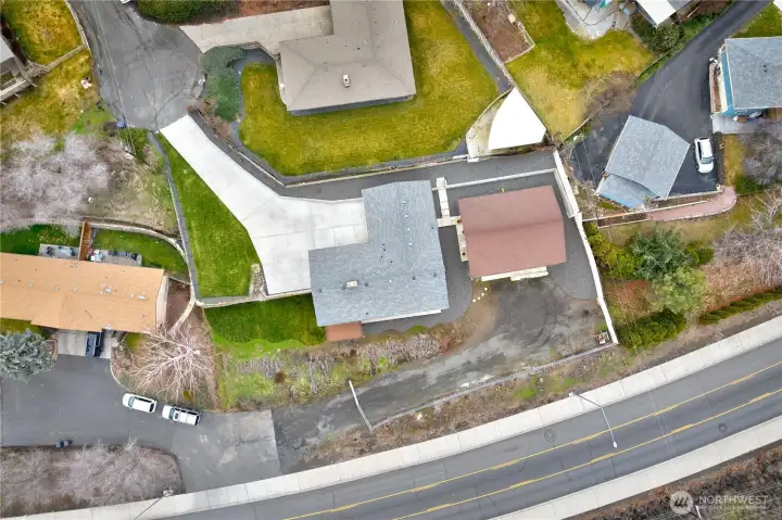 Overhead Property View - Crusher Canyon Dr - bottom of photo