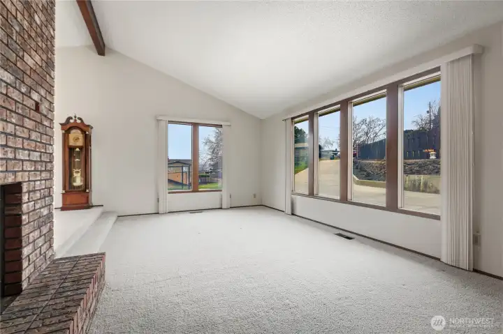 Spacious Living Rm - View 2 - An inviting light-filled gathering space for relaxing.