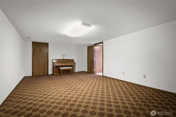 Lower Level Alternative Living Space - Home Office Option