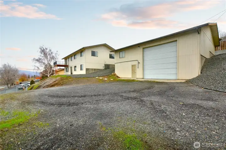 Shop Exterior - Private Gated Access to Crusher Canyon Rd (Left)