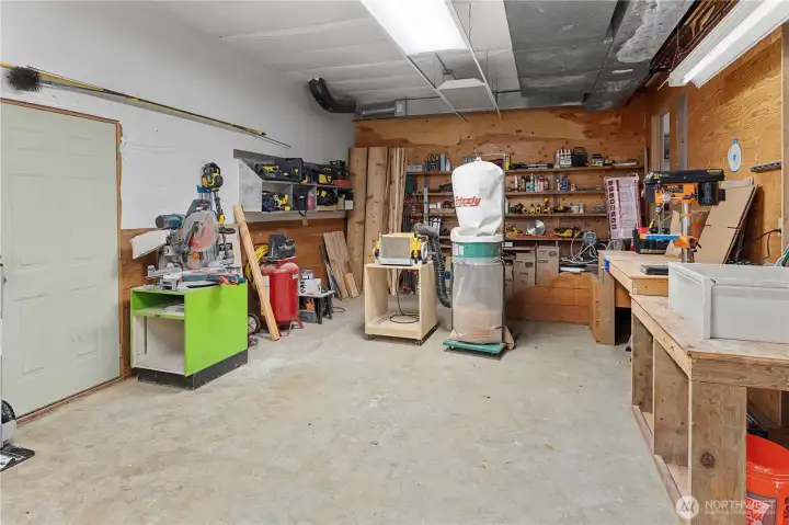 ADU basement currently being used as a workshop