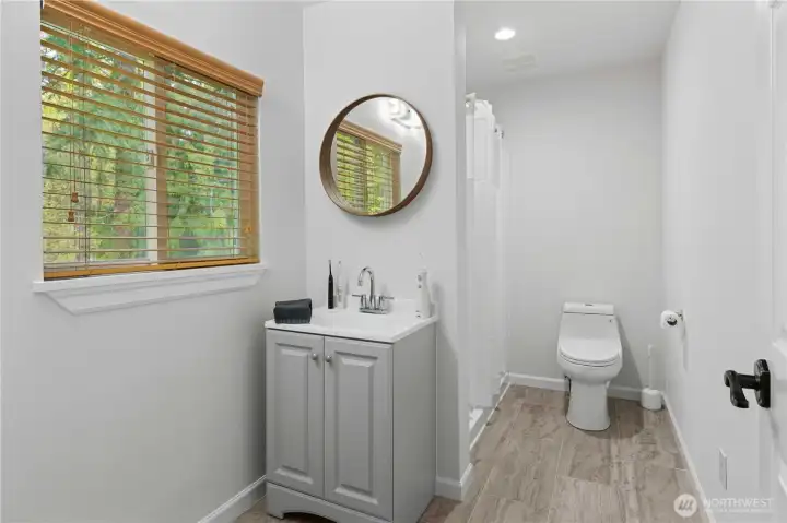 ADU 2nd floor bathroom with shower