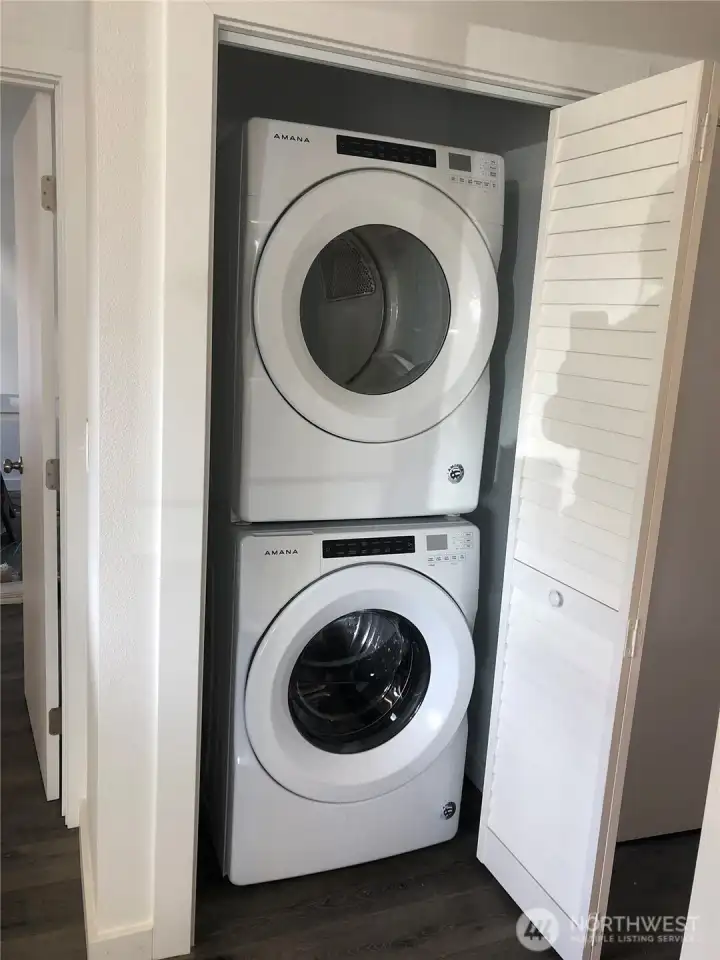 Washer and Dryer in the unit