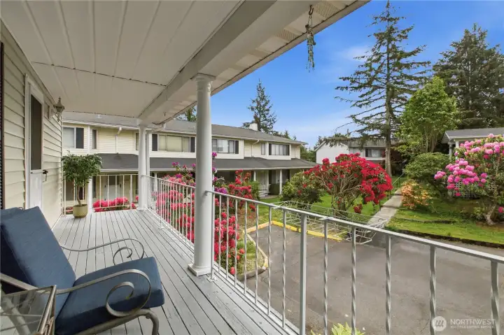 2 private, covered decks where you can relax and enjoy the view!