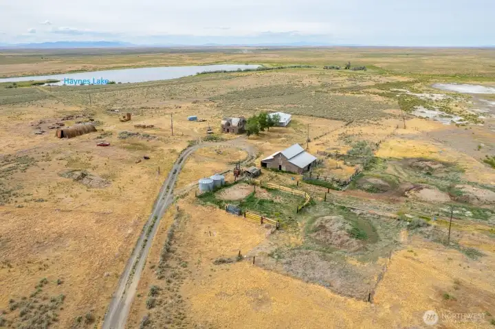 Home Site with Haynes Lake in the background - Haynes Lake has private access only