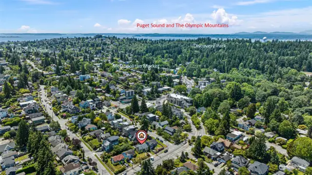 Close to Discovery Park with miles of trails and beach access, Walk Magnolia Blvd and Bluff. Close-by access to Magnolia Village, Walk to Ballard across locks at base of Magnolia, Mounger pool complex, Magnolia Library, Magnolia Community Center.