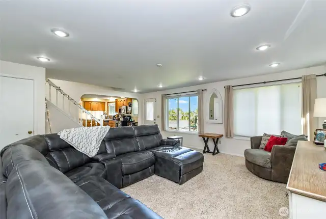 Wall of Windows on the North Side of the Home~Light & Bright~Spacious Living Area~