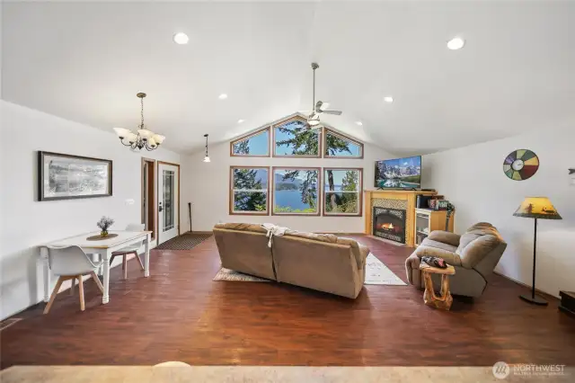 Open concept Living in the Great Room.