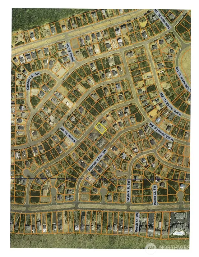 County parcel map.