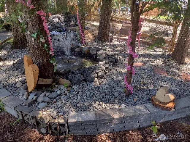 A Fountain Pond Garden!