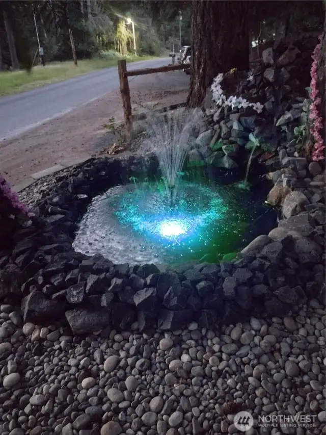 Color changing pond