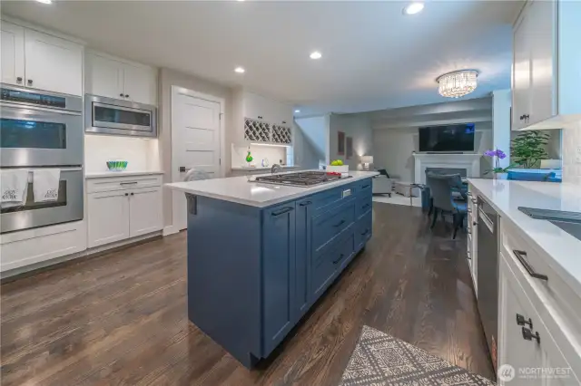 Updated flooring, lighting, countertops, cabinets, appliances and more.  Plenty of room for your friends here!