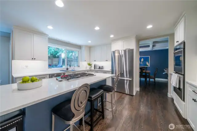 Another view of this updated gourmet kitchen!