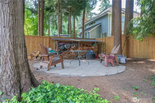 Upper patio...bring out the fireplace and cook some-mores!