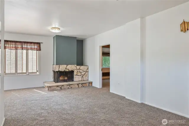 Living Room & Fireplace