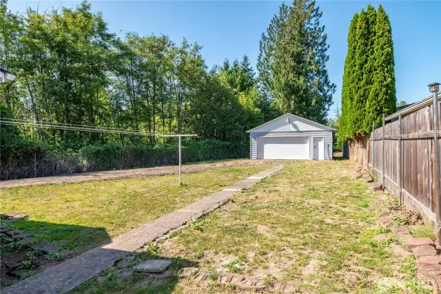 Back Yard & Garage