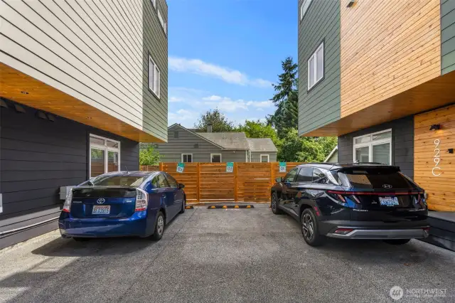 Your own assigned parking spot ensures you always have a convenient place to park right at home.