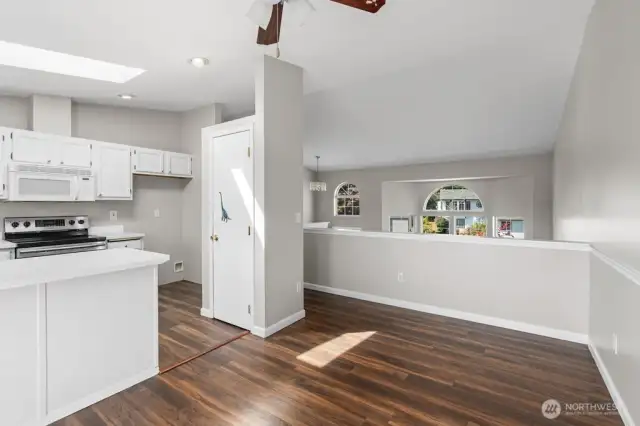 Open concept kitchen and dining room