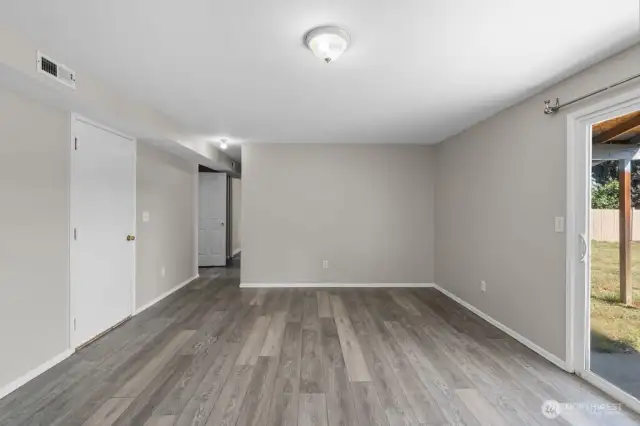 Spacious family room