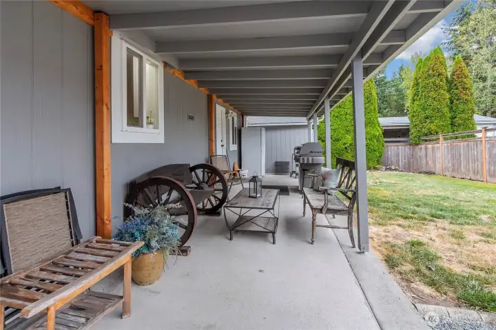 Covered patio