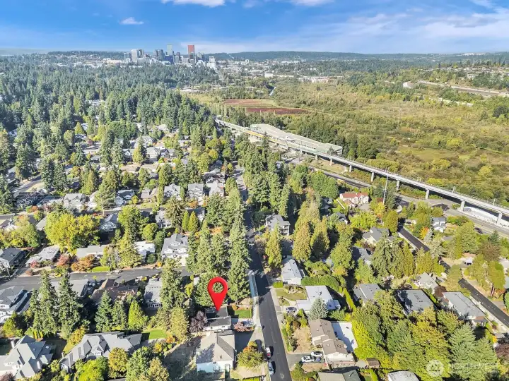 Aerial Bellevue View.