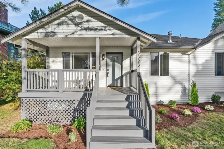 $175k+ remodel includes rebuilt front porch & back deck.