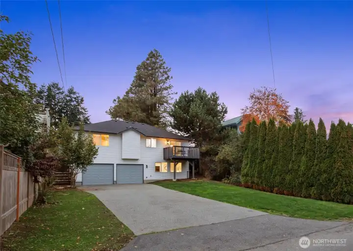 6,098 sq ft lot offers excellent DADU potential with 50-ft alley access and ample parking – bring your RVs & toys.