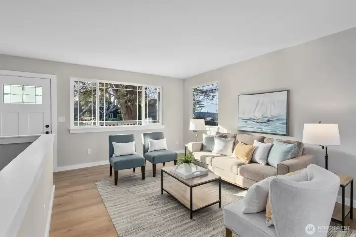 Fresh interior/exterior paint, luxury vinyl plank flooring throughout