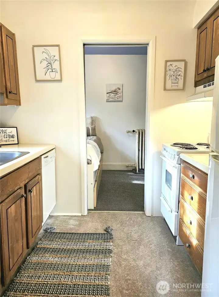 The Kitchen also has great natural light, and all appliances are included.