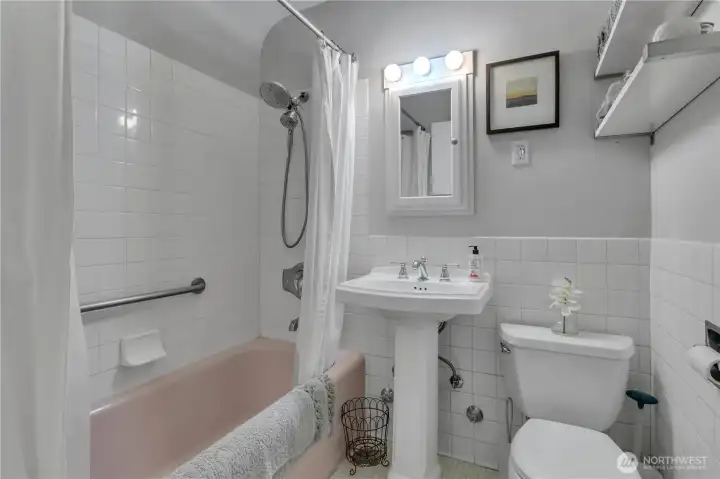 The Continental style bath makes this floor plan highly functional. There is not one inch of wasted space!