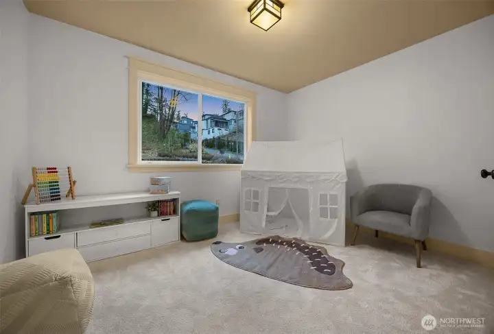 Upper-level bedroom with custom closet