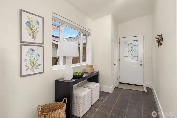 Home #2: Large entryway with coat closet.
