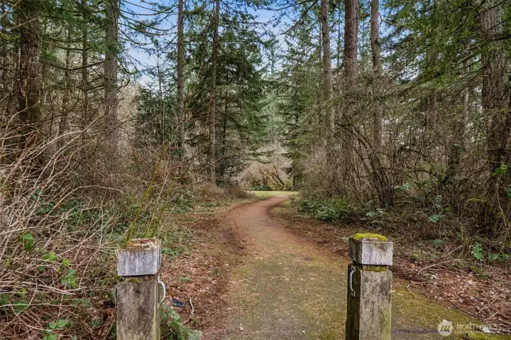 Trail Head just steps away from the front door.