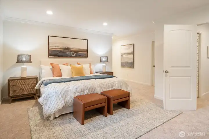 Primary bedroom upstairs