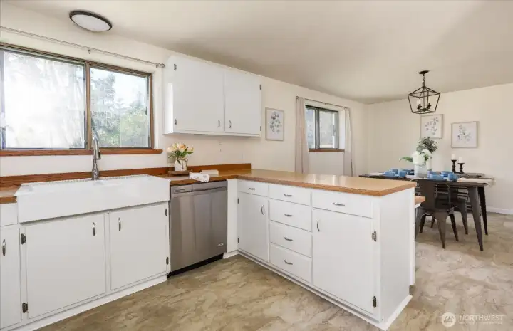 Door to right leads to laundry area.