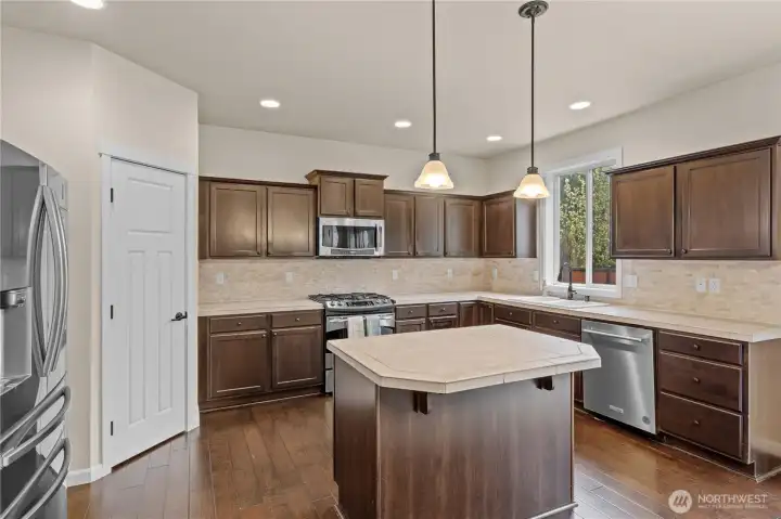 View of Kitchen and Kitchen Island