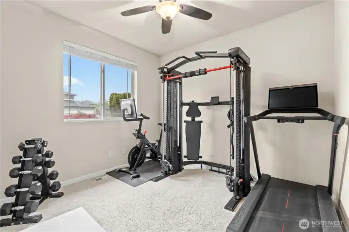 Office Space Used as Gym on Main Floor
