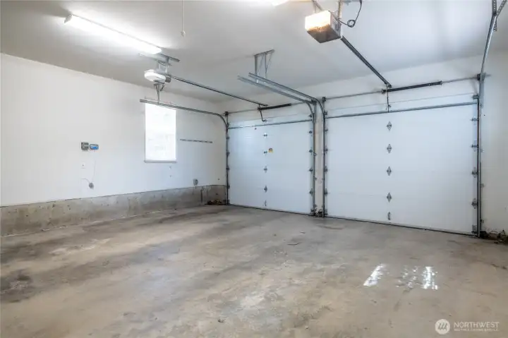 Two Car Garage with Remote Openers