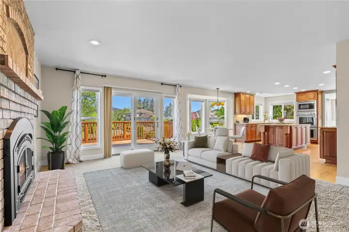 Great Room w/gas fireplace