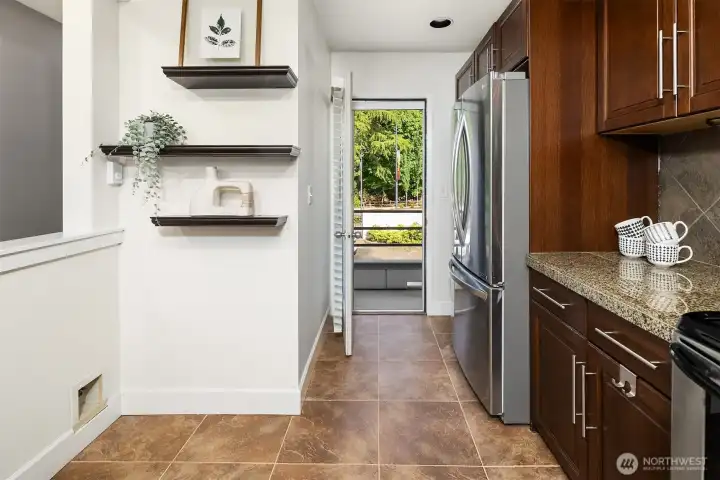 SMALL PATIO OFF KITCHEN
